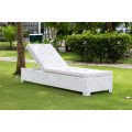 Simple Luxurious Design Resina sintética Rattan Sunbed ou Sun Lounger para Outdoor Garden Beach Pool móveis de vime